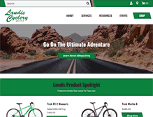 Tablet Screenshot of landiscyclery.com